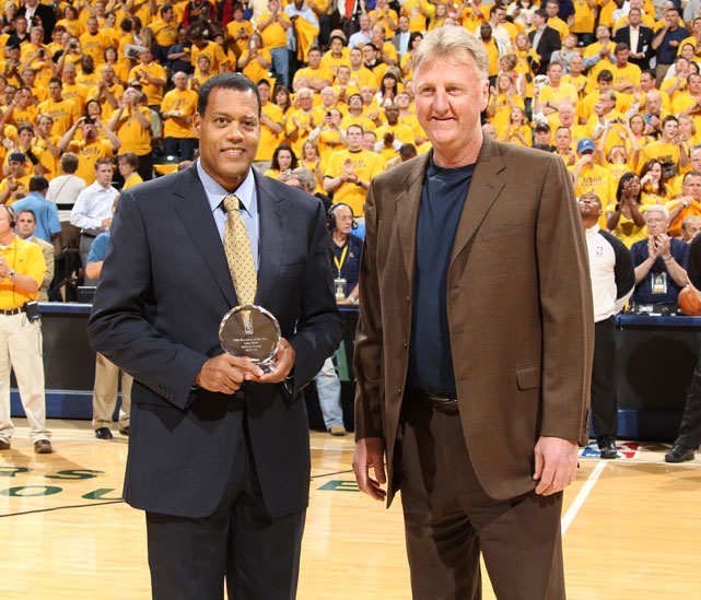 Stu Jackson and Larry Bird